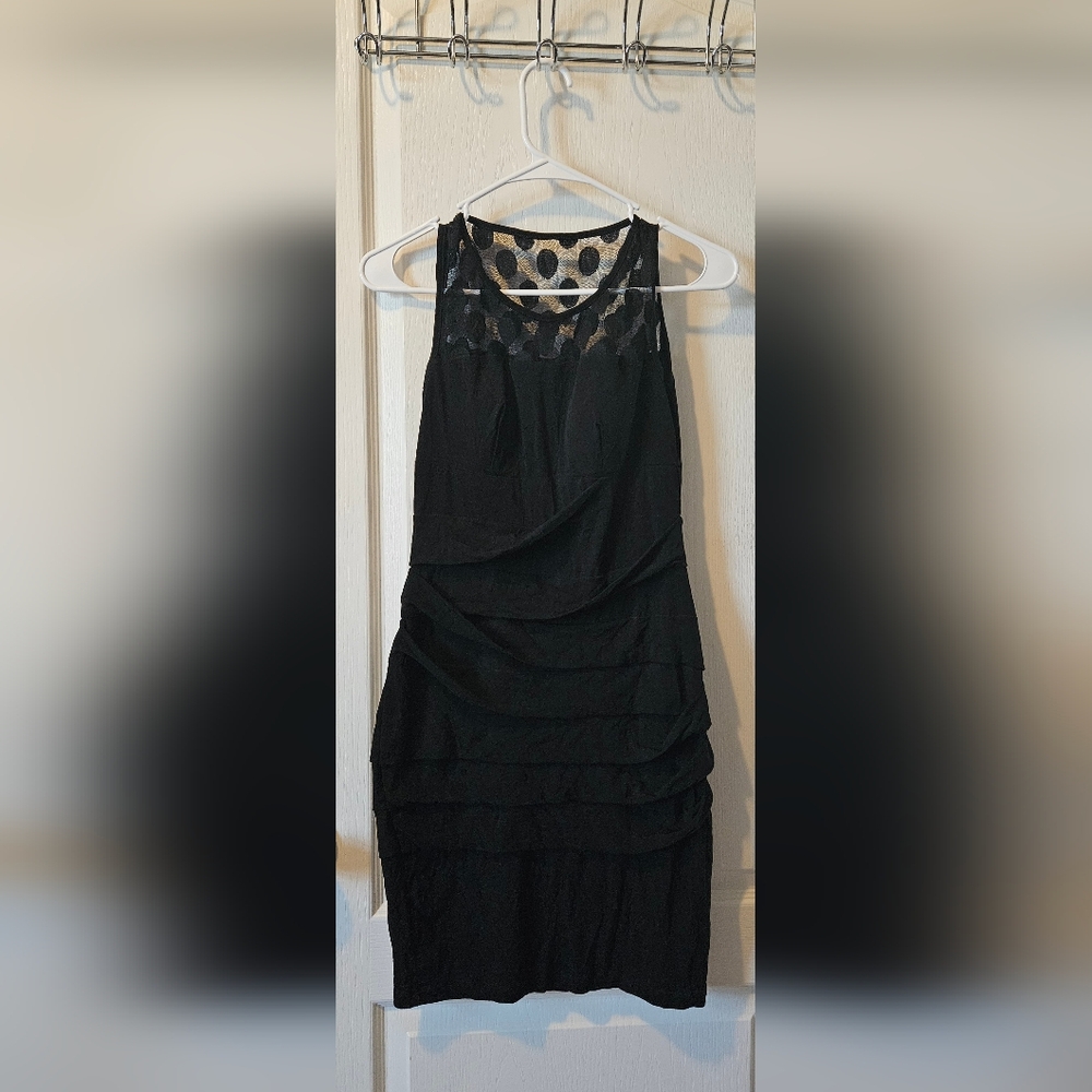 Connected Apparel Womens littlr black dress size M